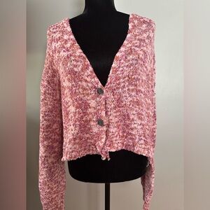Eyeshadow‎ - Pink Knit Women's Sweater